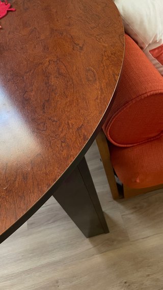 Mesa redonda extensible madera