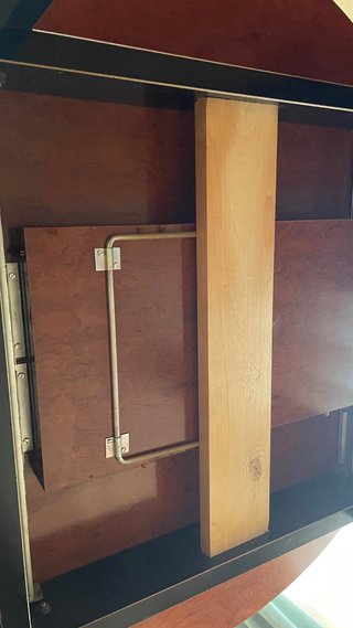 Mesa redonda extensible madera