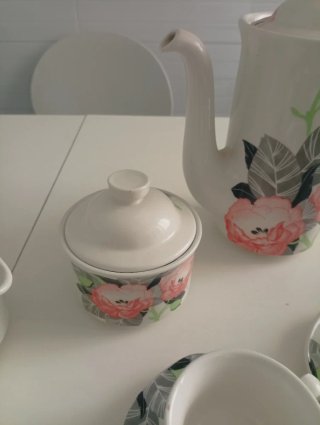 Juego de café Pontesa floral