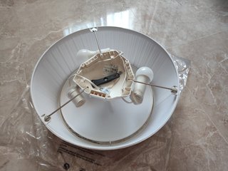 Lámpara de techo Ikea tela blanca