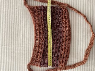 Bolso de red Natura marrón/morado