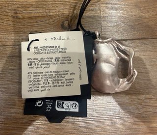 Colgante Massimo Dutti Abstracto Plata Negro