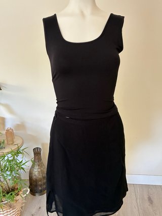 Conjunto Bolero, Top y Falda Negro