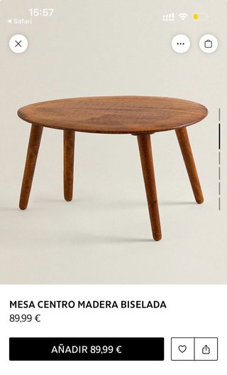 Mesa auxiliar madera de Mango