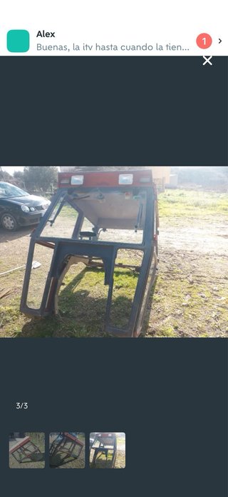 Cabina Massey Ferguson 394 no homologada