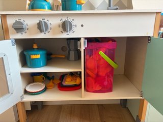 Cocina de madera para niñ@s