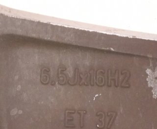 Opel 6.5 j x 16 h2 llanta meriva b 483801