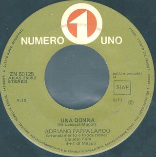Adriano Pappalardo Una Donna/Il Bosco No 7" 45 RPM