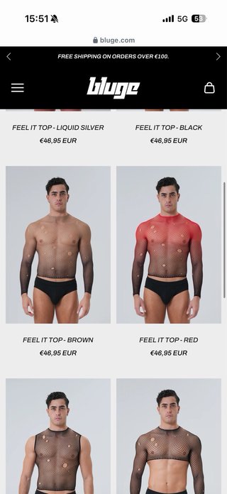 Top Fishnet Manga Larga Rojo