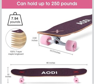 Skate patinete Longboard 46”