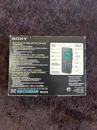 Sony IC Recorder ICD-B10