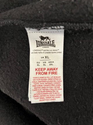 Sudadera Lonsdale London Negra
