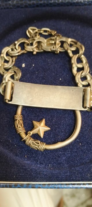 Pulsera de plata con estrella y pendiente