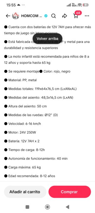 Moto Eléctrica Infantil Motocross 81