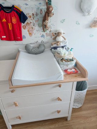 Cambiador bebé madera maciza