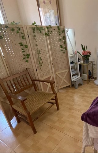 Biombo separador de ambiente de madera