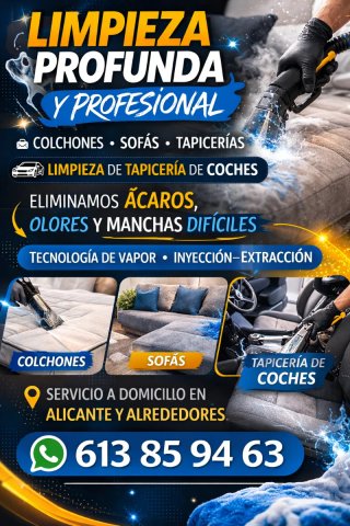 Limpieza de tapicerías