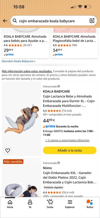 Cojín de lactancia y embarazo