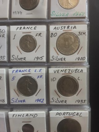 Lote monedas y alguna plata ( Austria vendida )