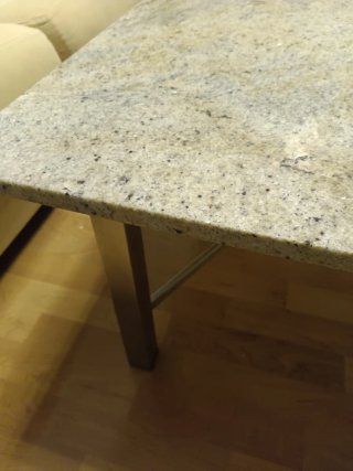 Mesa Comedor Granito y Metal
