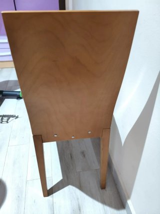 Sillas madera estilo moderno beige/marrón