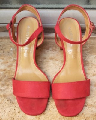 Tacones Marypaz Rojos Talla 39