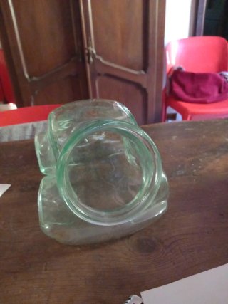 Portabiscotti in vetro a forma di auto