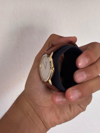 Reloj Citizen Vintage Dorado y Marrón Elegante 80s