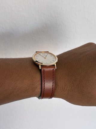 Reloj Citizen Vintage Dorado y Marrón Elegante 80s