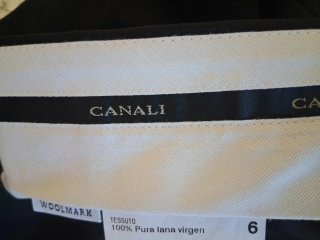 Traje Canali Negro Hombre