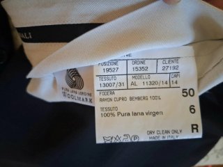 Traje Canali Negro Hombre