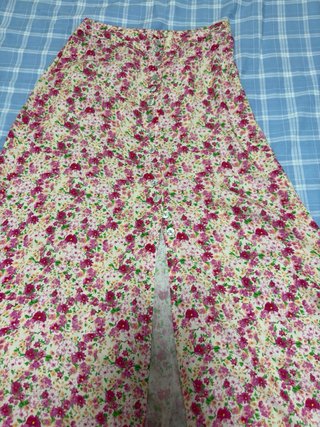 Falda larga floral talla única