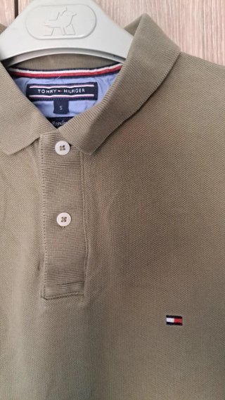 Polo Tommy Hilfiger Talla S Verde Oliva