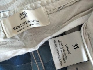 Scotch Soda Pantalones Cortos Cuadros Azules