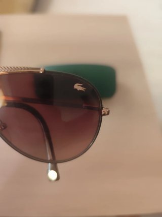 Gafas de sol Lacoste unisex marrones y doradas