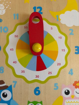 Calendario infantil madera meses y días