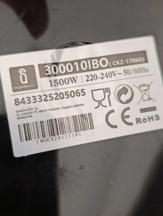 Freidora de aire negra 5L