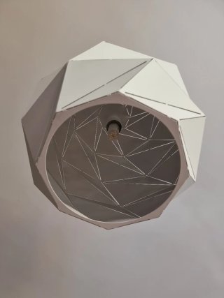 Lámpara Colgante Geométrica Blanca