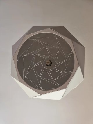 Lámpara Colgante Geométrica Blanca