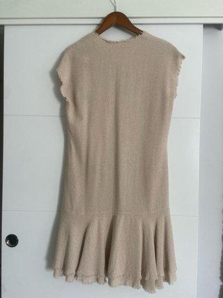 Vestido beige Adolfo Dominguez