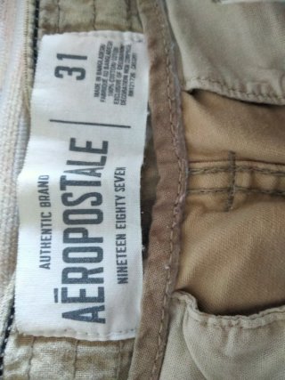 Aeropostale Cargo Shorts Talla 31 Beige