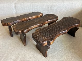 Taburete oración/meditación artigianale in legno massello
