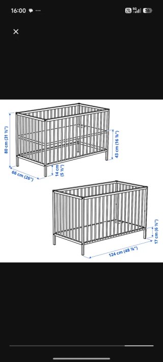 Cuna Ikea sniglar más colchon