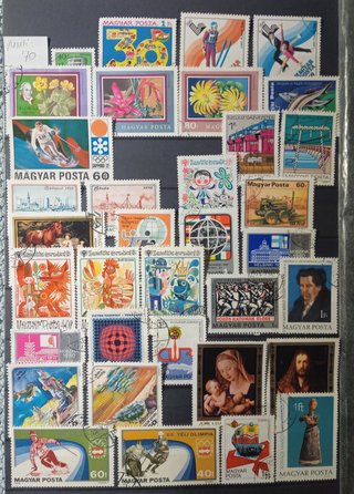 Piccola collezione francobolli Ungheresi