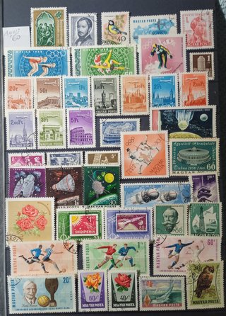 Piccola collezione francobolli Ungheresi