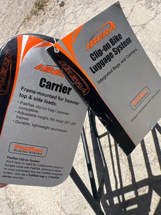 Portabultos IBERA Clip-on Bike Luggage System