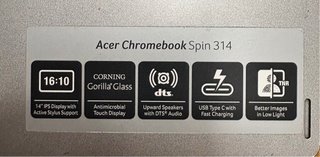 Acer Chromebook Spin 314 Táctil 14” | 8GB RAM | 12