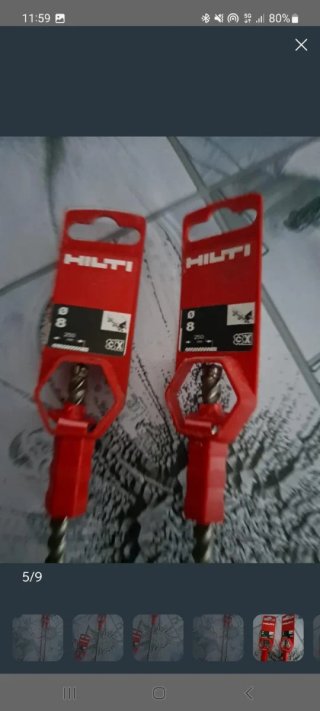 Brocas Hilti 8mm