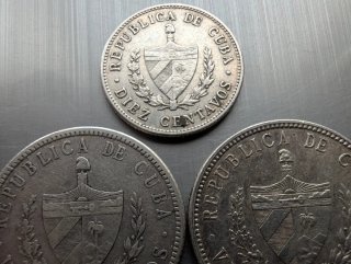 Lote 3 Monedas Plata Cuba 1920-1949