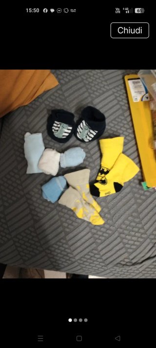 Set intimo neonato 3-6 mesi cotone